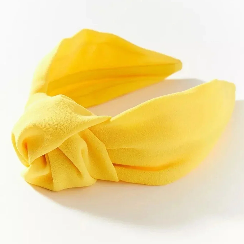 Anthropologie Ezra Knot Yellow Headband